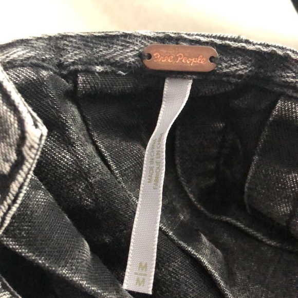 Free People black Marina denim top Medium NWT - Picture 9 of 12